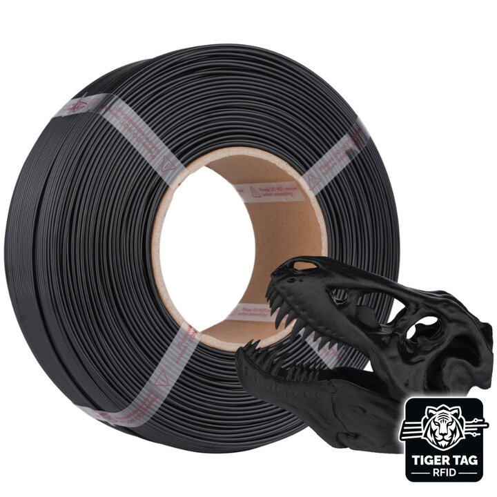 Jamg He - Hi-Speed PLA+ - Noir - 1,75 mm - 1 kg - Recharge avec R