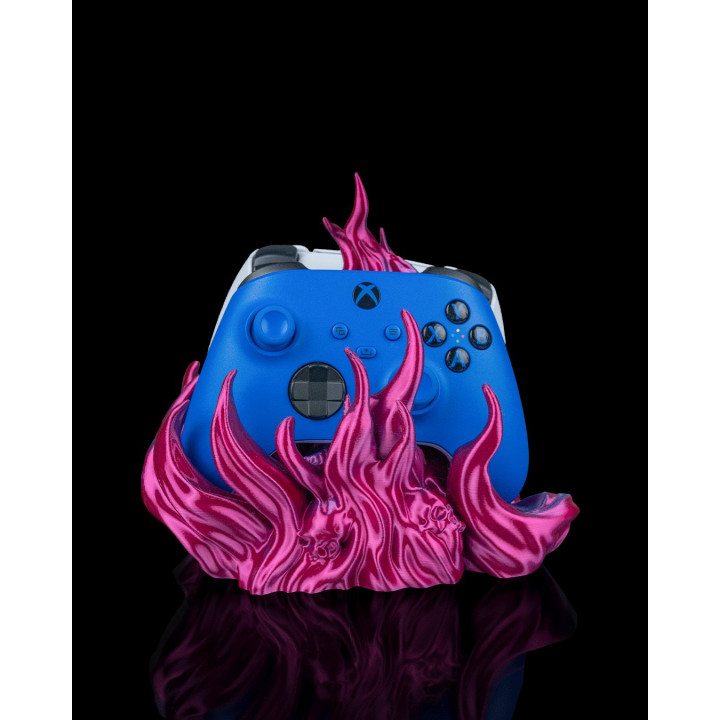 Twin Arcane Hold – Support Double Manette Flammes & Crânes