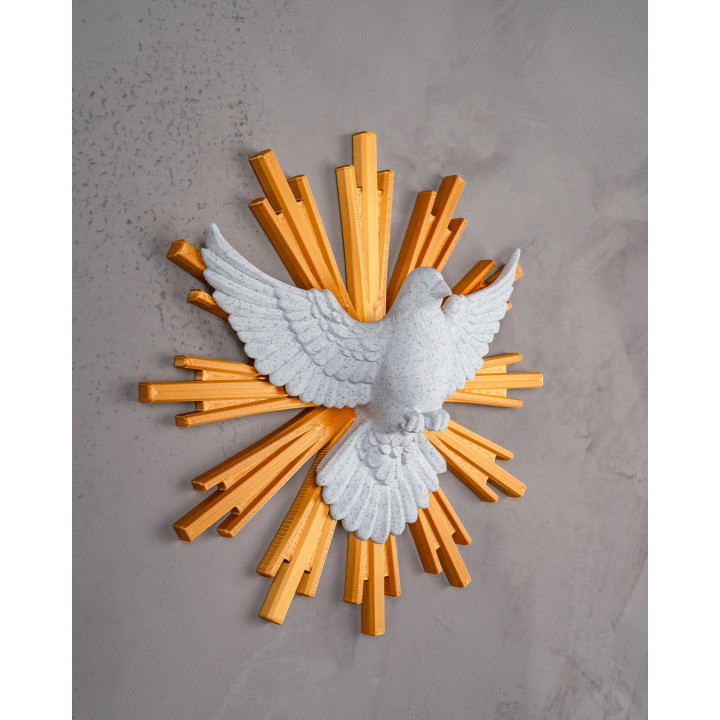 Colombe De La Paix – Décoration Murale Bicolore