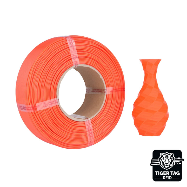 Jamg He - PETG - Orange - 1,75 mm - 1 kg - Recharge avec RFID Tig