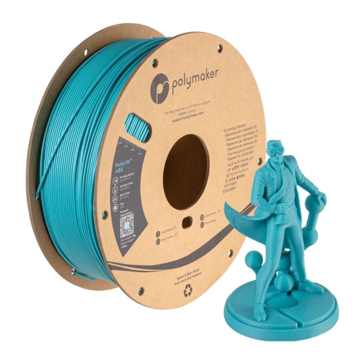 Polymaker - PolyLite Galaxy ABS - Bleu Sarcelle (Teal) - 1,75 mm - 1 k