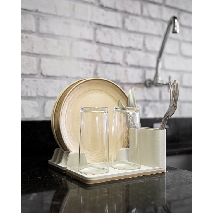 Égouttoir À Vaisselle Modulaire – Assiettes, Verres & Couverts
