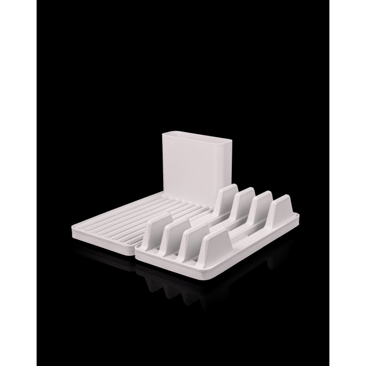 Égouttoir À Vaisselle Modulaire – Assiettes, Verres & Couverts