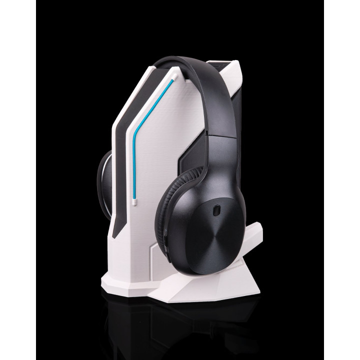 Signal Station – Support Casque Gaming Futuriste