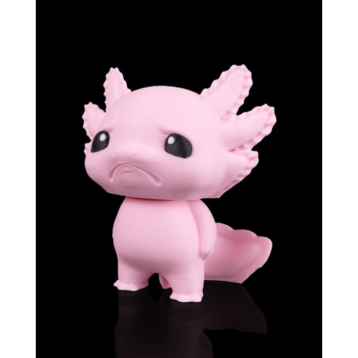 Axolotl Gloomy – Figurine Boudeur Adorable | Porte-Clés & Déco