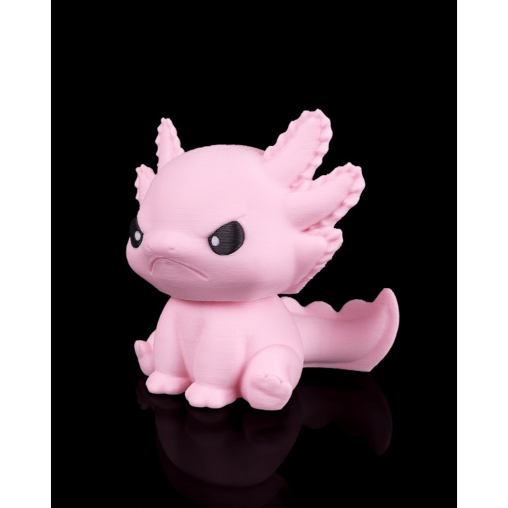 Axolotl Grognon – Figurine & Porte-Clés Décoratif
