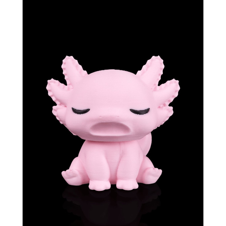 Axolotl Endormi – Figurine & Porte-Clés Kawaii