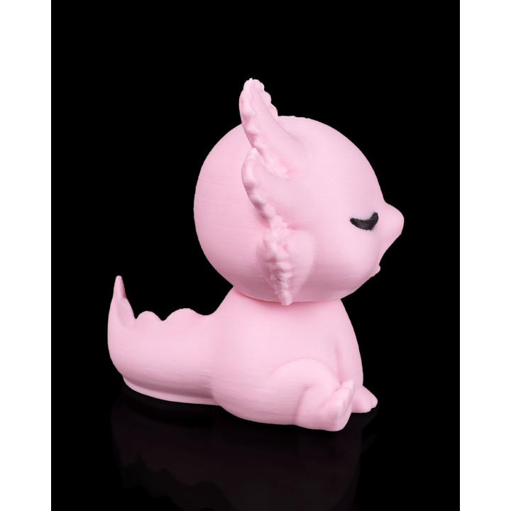 Axolotl Endormi – Figurine & Porte-Clés Kawaii