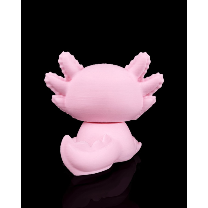 Axolotl Endormi – Figurine & Porte-Clés Kawaii
