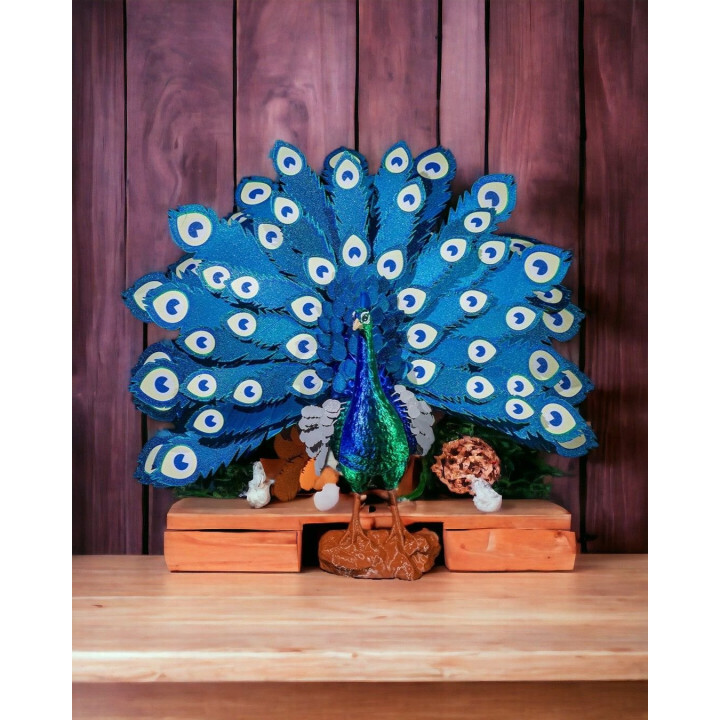 Mayura Le Paon Royal – Puzzle 3D Décoratif, Queue Déployée Ou Fermée