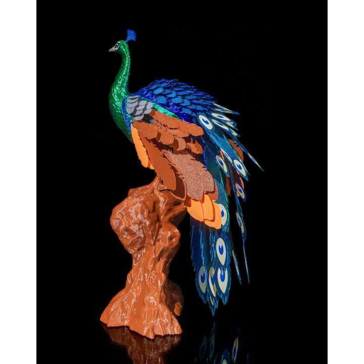 Mayura Le Paon Royal – Puzzle 3D Décoratif, Queue Déployée Ou Fermée