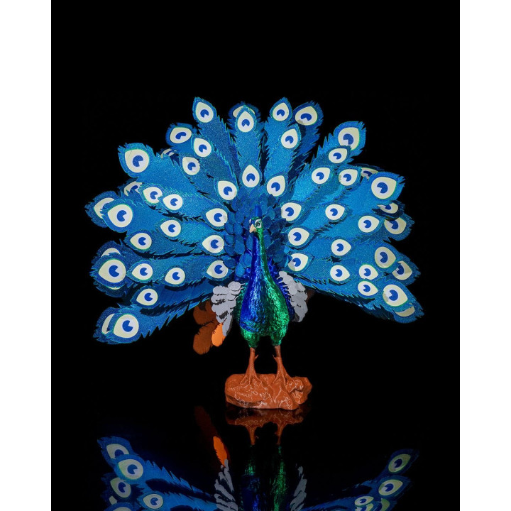 Mayura Le Paon Royal – Puzzle 3D Décoratif, Queue Déployée Ou Fermée