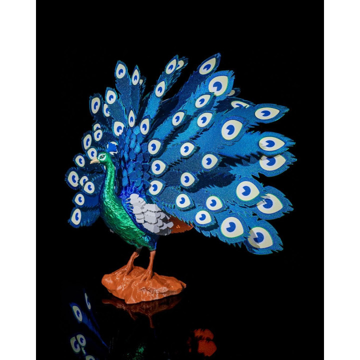 Mayura Le Paon Royal – Puzzle 3D Décoratif, Queue Déployée Ou Fermée