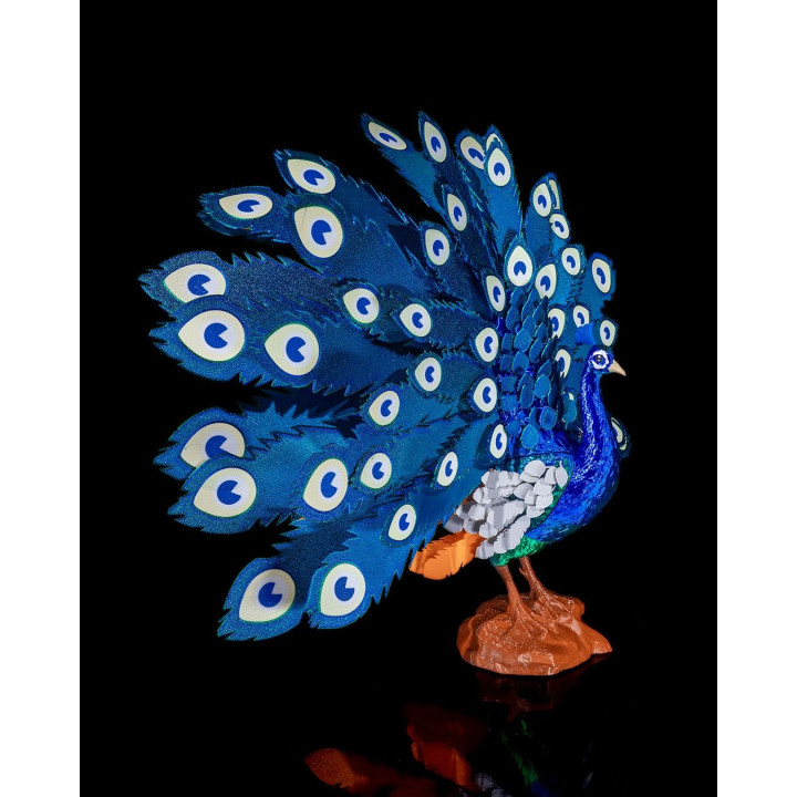 Mayura Le Paon Royal – Puzzle 3D Décoratif, Queue Déployée Ou Fermée