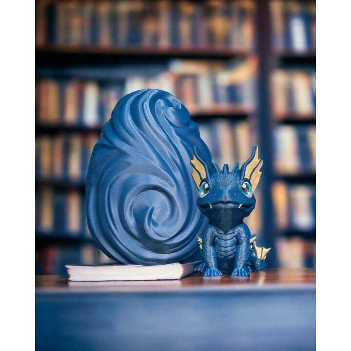 Bébé Dragon De L'Eau & Son Œuf – Figurine Décorative Made In Occitanie