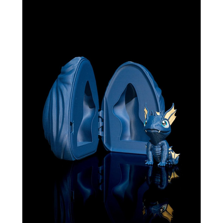 Bébé Dragon De L'Eau & Son Œuf – Figurine Décorative Made In Occitanie