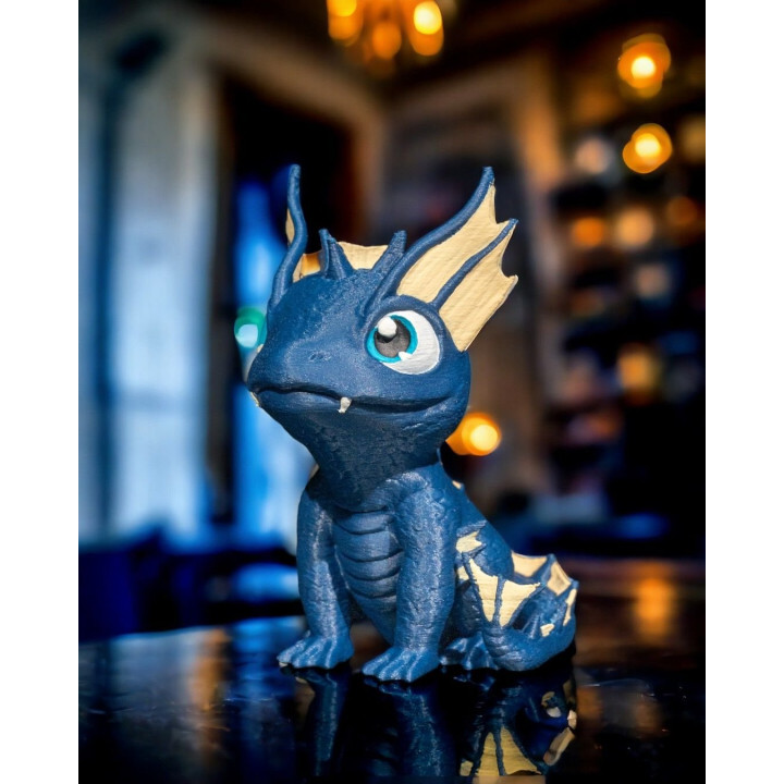 Bébé Dragon De L'Eau & Son Œuf – Figurine Décorative Made In Occitanie