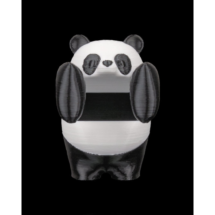 Panda Grimpeur – Figurine Décorative Bicolore