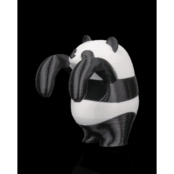 Panda Grimpeur – Figurine Décorative Bicolore