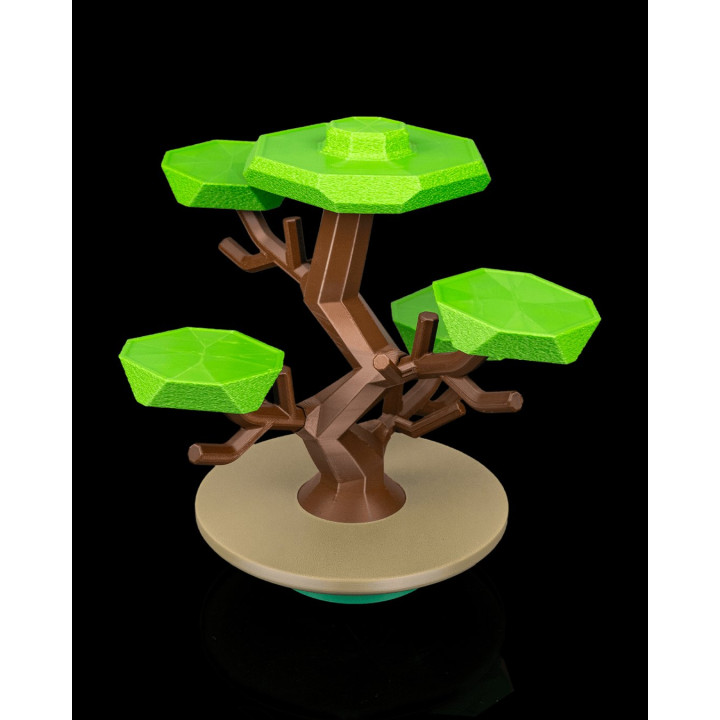 Bonsaï Jeu D'Équilibre – Arbre Décoratif & Plateau De Jeu Made In Occitanie