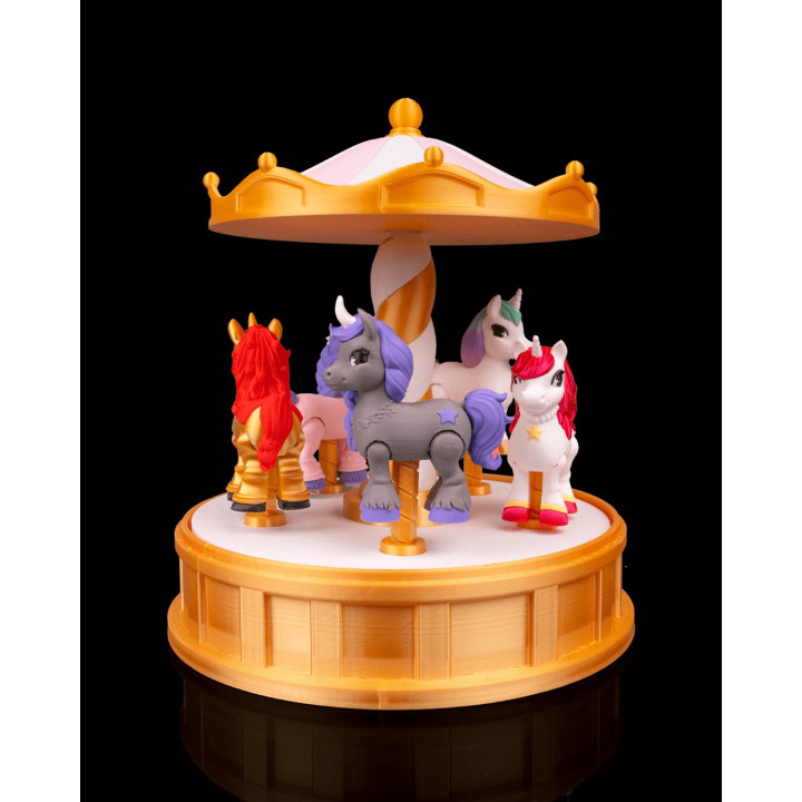 Carrousel Magique Présentoir Licornes – Rotatif & Décoratif