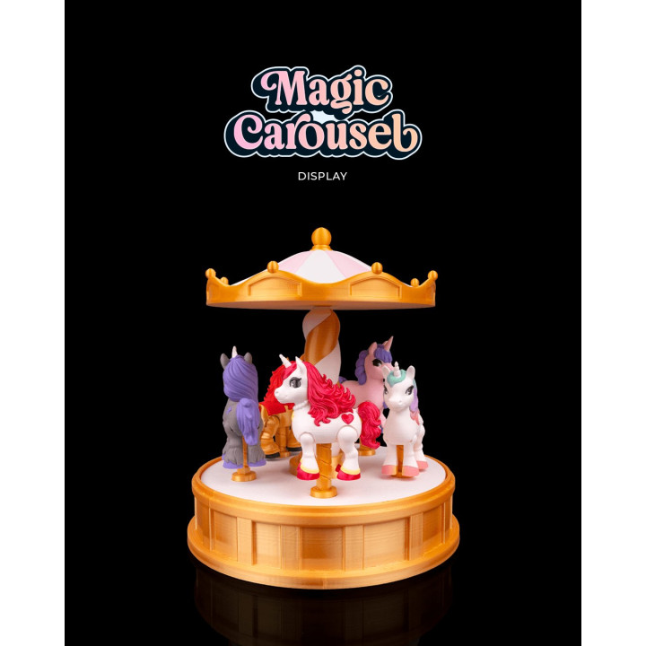 Carrousel Magique Présentoir Licornes – Rotatif & Décoratif