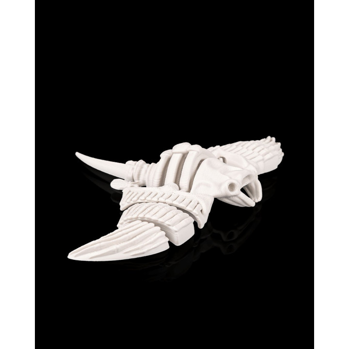 Raie Manta Squelette – Figurine Articulée Décorative