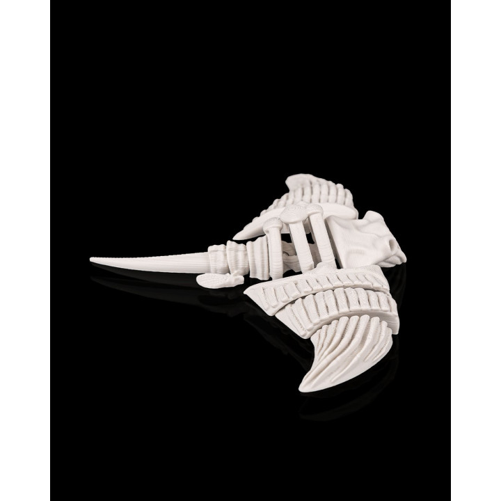 Raie Manta Squelette – Figurine Articulée Décorative