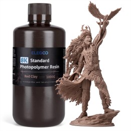 Elegoo - Résine UV Standard 8k - Argile Rouge (Red Clay) - 1 kg | Espa