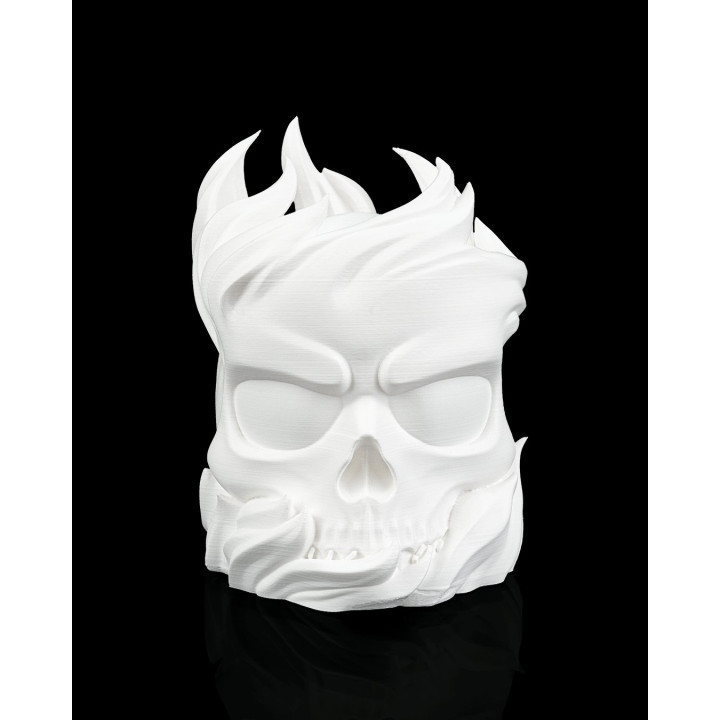 Lampe Crâne Flammes – Skull Sphere Table Lamp