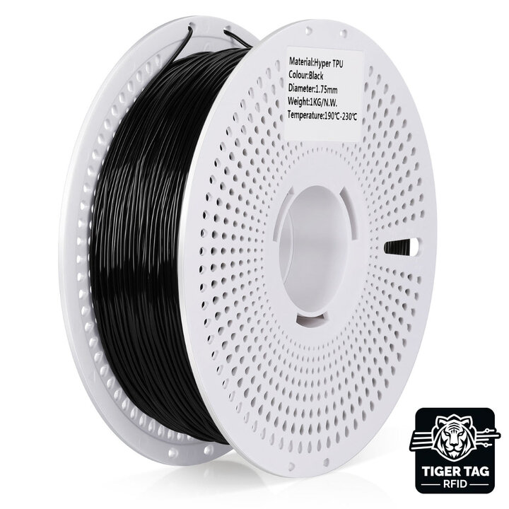 Landu - Hyper TPU (95A) - Noir - 1,75 mm - 1 kg avec RFID TigerTa
