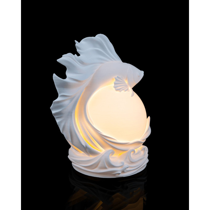 Lampe De Table Betta Sphere – Poisson Combattant Lumineux