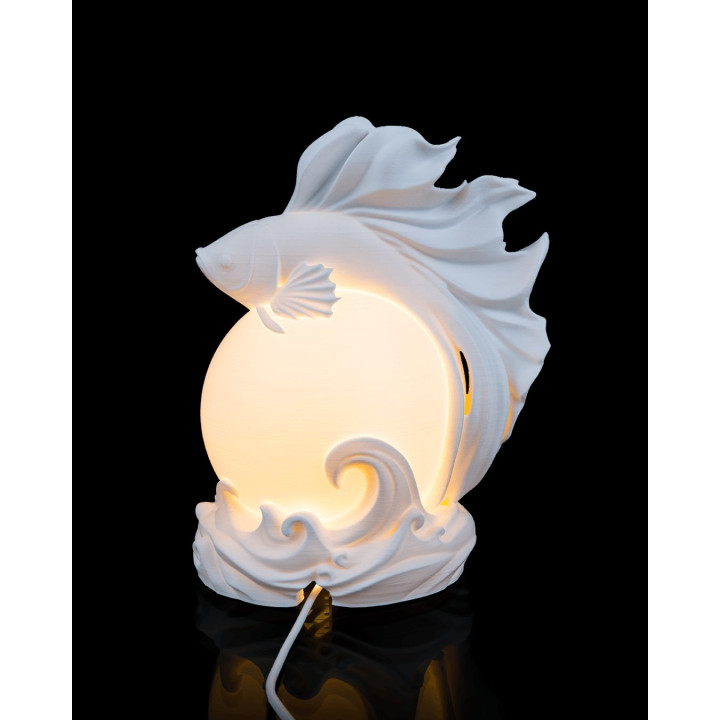 Lampe De Table Betta Sphere – Poisson Combattant Lumineux