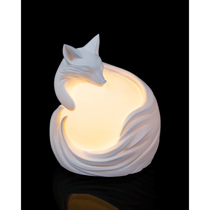 Lampe Renard Vulpine Sphere – Lumière Douce & Design Sculpté