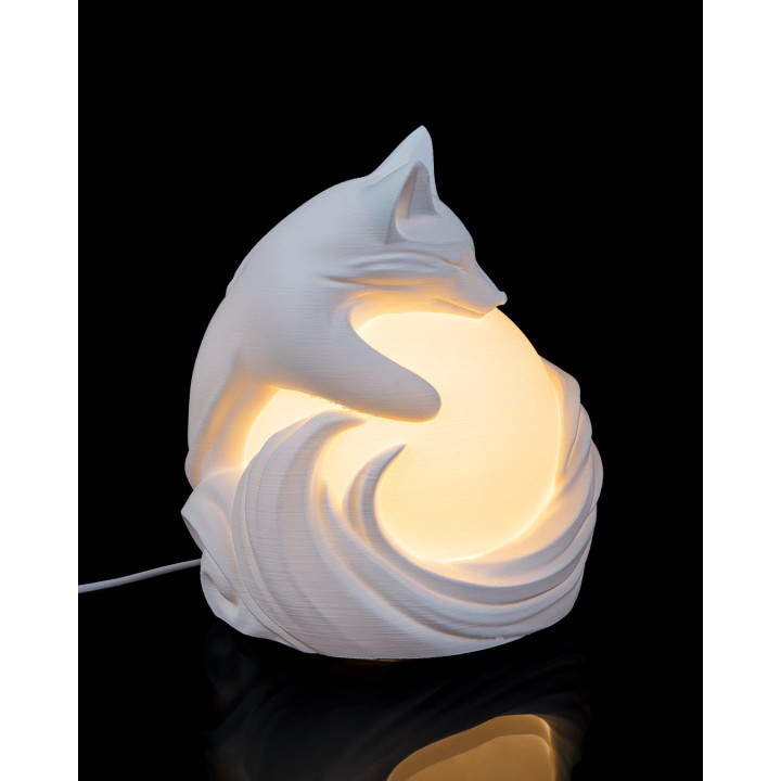 Lampe Renard Vulpine Sphere – Lumière Douce & Design Sculpté