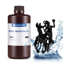 Anycubic - Water Washable Resin + - Noir (Black) - 1 kg | Espace Maker