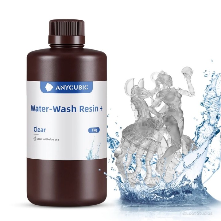 Anycubic - Water Washable Resin + - Transparent (Clear) - 1 kg | Espac