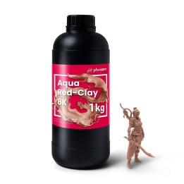 Phrozen - Résine Aqua 8K - Rouge glaise (red clay) - 1 kg | Espace Mak
