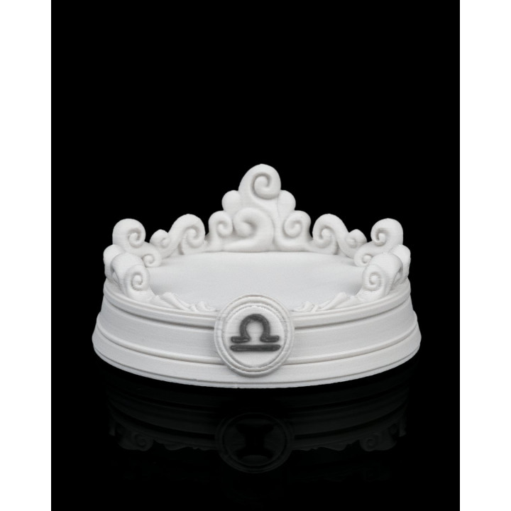 Charm Balance – Figurine Zodiaque Balance Avec Socle Nuages & Constellation
