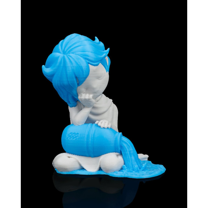 Charm Verseau – Figurine Zodiaque Décorative & Porte-Clés