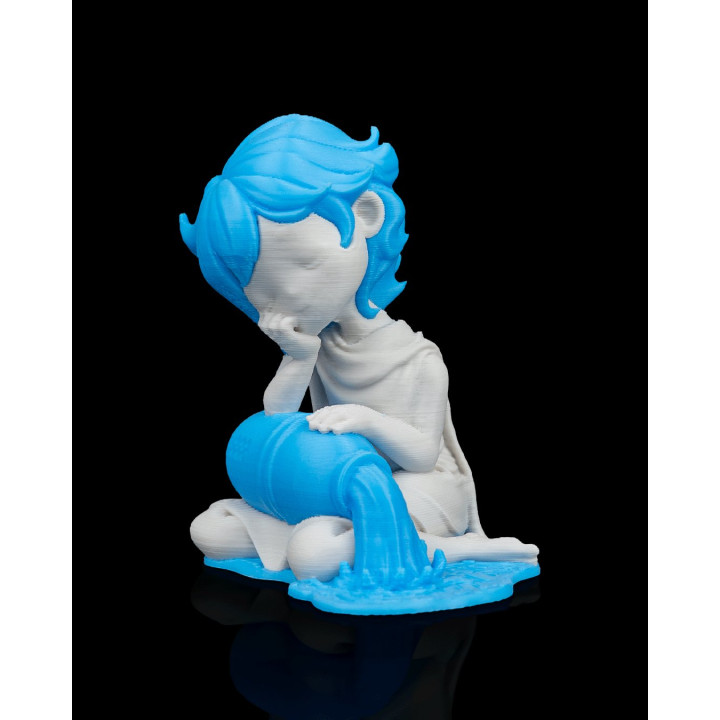 Charm Verseau – Figurine Zodiaque Décorative & Porte-Clés