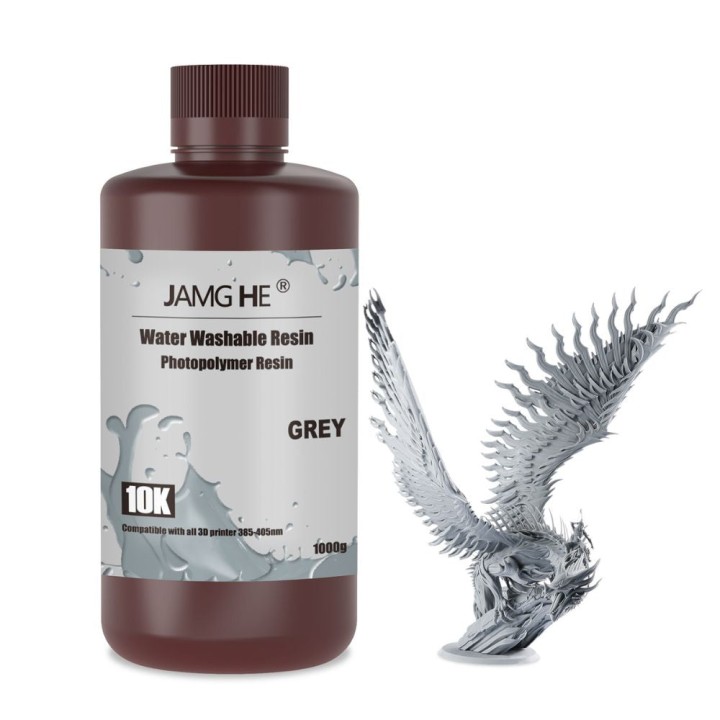 Jamg He - Résine UV Water Washable 10k - Gris (Grey) - 1 kg | Espace M