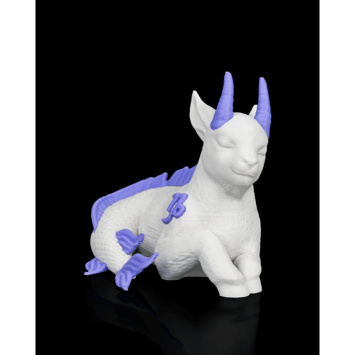 Charm Capricorne – Figurine Zodiaque Magique Avec Socle & Médaillon