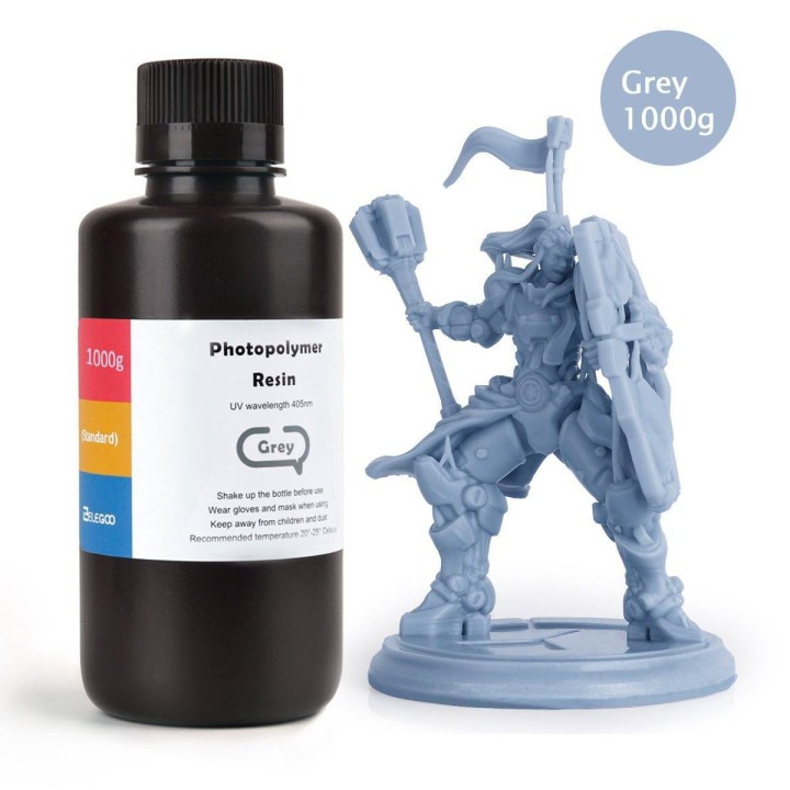 ELEGOO - Résine UV ABS-Like - Gris (Grey) - 1 kg | Espace Maker