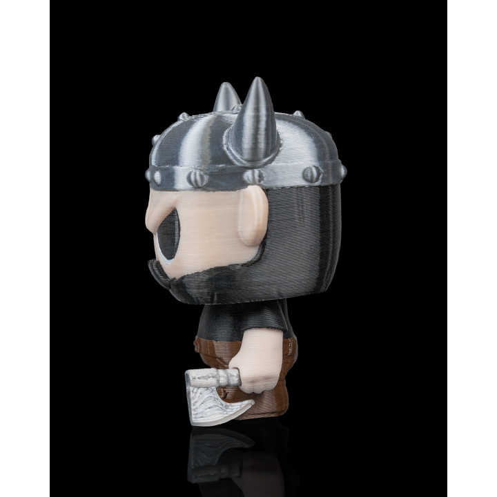 Anty Le Barbare – Porte-Clés Figurine Viking Chibi