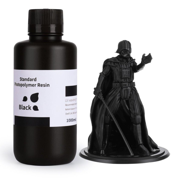 ELEGOO - Résine UV Standard - Noir (Black) - 1 kg | Espace Maker