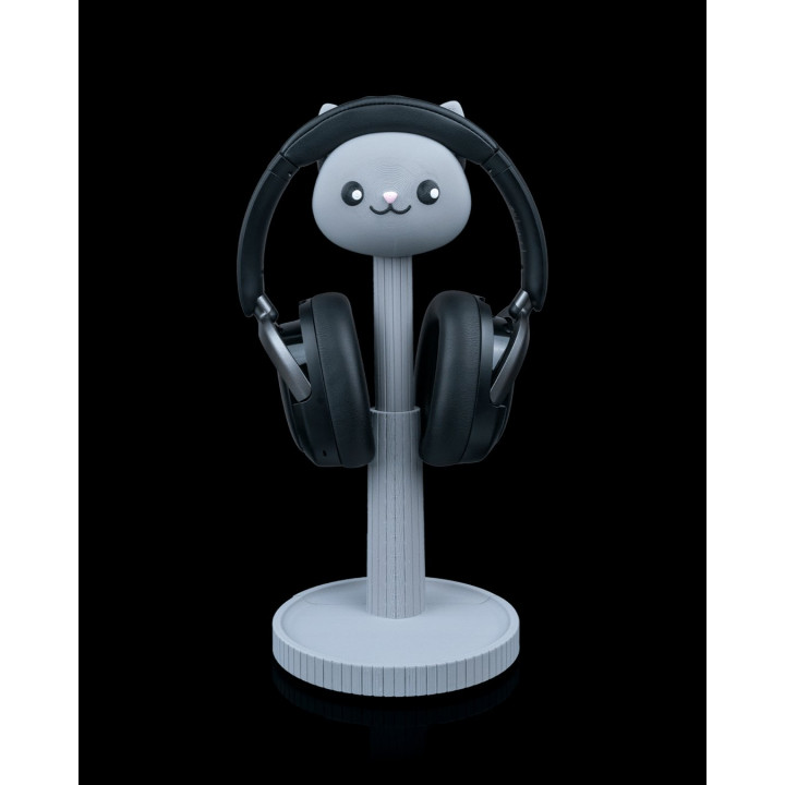 Whiskers – Support Casque Chat Kawaii
