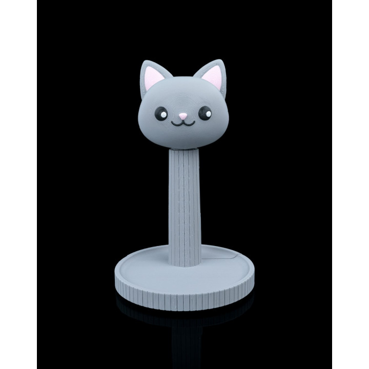 Whiskers – Support Casque Chat Kawaii