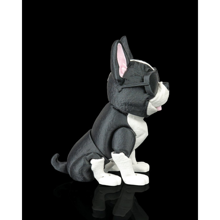 Pierre Le Bouledogue Français – Figurine Décorative Avec Lunettes De Soleil