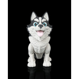 Niko Le Husky – Figurine Décorative Bi-Couleur